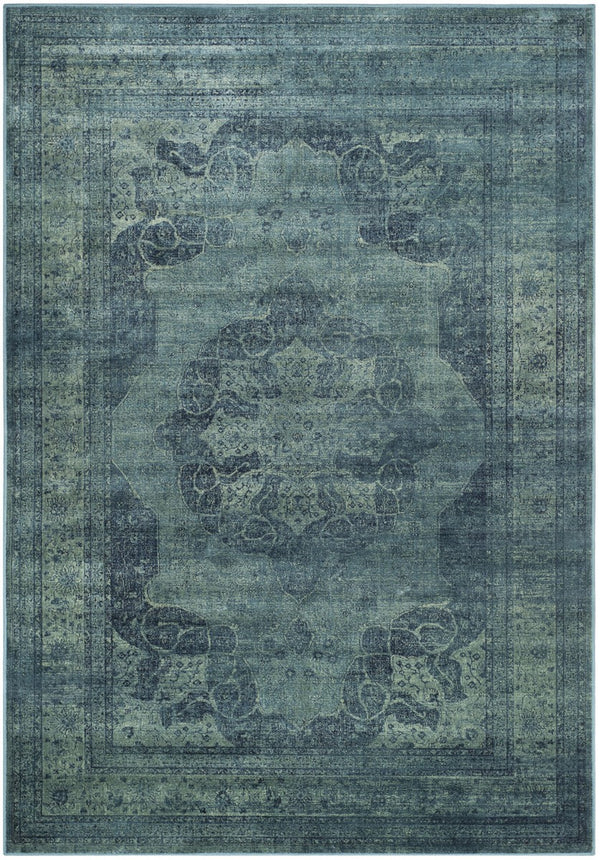 Vintage Power Loomed Organic Viscose Area Rug - Inspired by Classic Persian & Turkish Designs