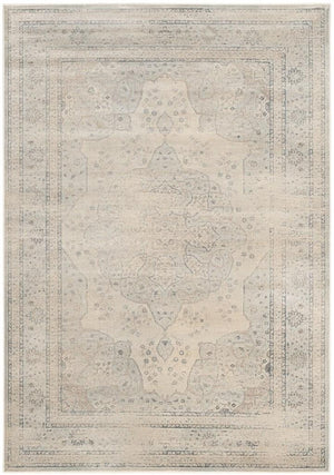 Vintage Power Loomed Area Rug - Organic Viscose, Classic Persian Design with Old-World Charm