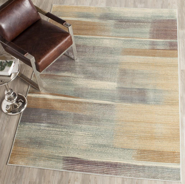 Vintage Power Loomed Rectangle Rug from Belgium - Luxurious Viscose & Cotton Blend for Your Home