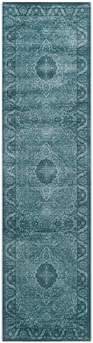 Vintage Power Loomed Rug - Elegant Reimagined Design with Organic Viscose for Timeless Charm