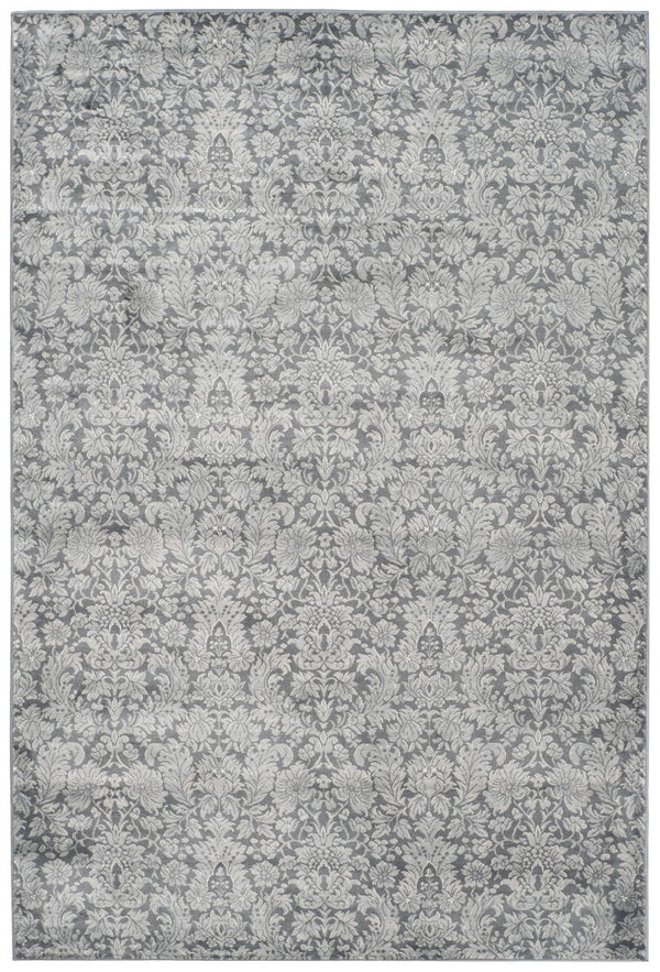 Vintage VTG437 Power Loomed Area Rug - Elegant Floral Design for Timeless Home Décor Style