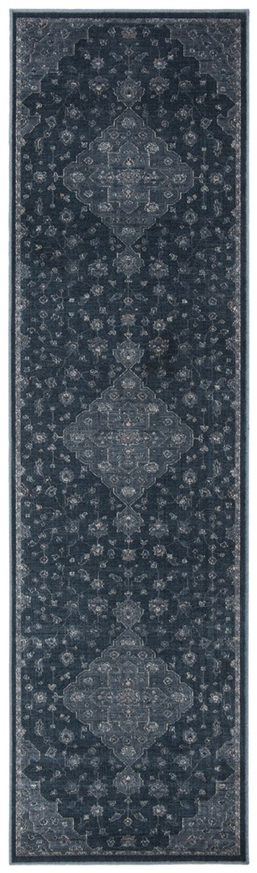 Vintage 873  Not Available Not Available Rug Light Blue / Dark Blue