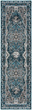 Safavieh Vintage Hamadan 210 Power Loomed Traditional Rug Blue / Ivory 9' x 12'