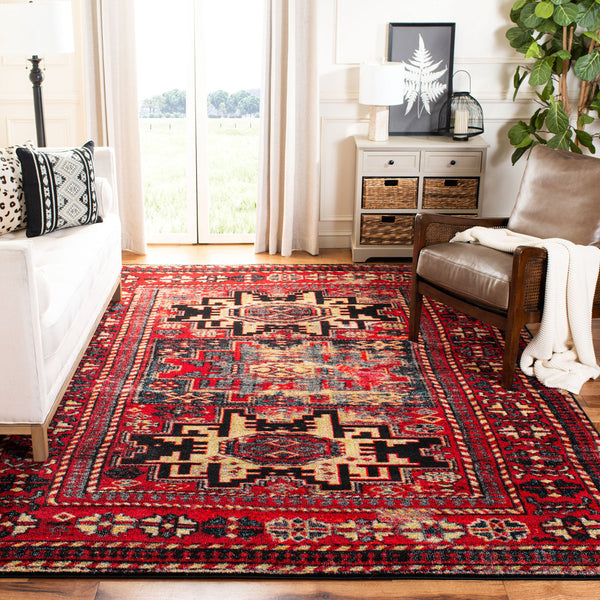 Safavieh Vintage Hamadan 213 Power Loomed Polypropylene Transitional Rug VTH213A-9SQ