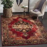 Safavieh Vintage Hamadan 219 Power Loomed Polypropylene Transitional Rug VTH219A-9SQ