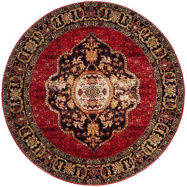 Safavieh Vintage Hamadan 219 Power Loomed Polypropylene Transitional Rug VTH219A-9SQ