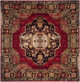 Safavieh Vintage Hamadan 219 Power Loomed Polypropylene Transitional Rug VTH219A-9SQ