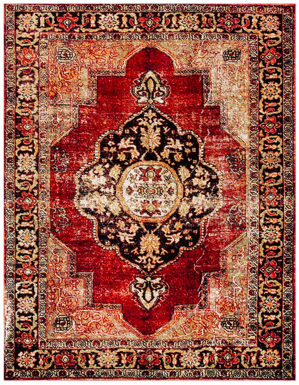 Safavieh Vintage Hamadan 219 Power Loomed Polypropylene Transitional Rug VTH219A-9SQ