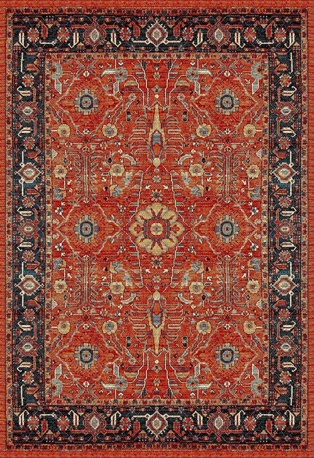 Safavieh Vintage Hamadan 220 Power Loomed Polypropylene Transitional Rug VTH220C-26
