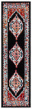 Safavieh Vintage Hamadan 225 Power Loomed Traditional Rug Red / Black 9' x 12'