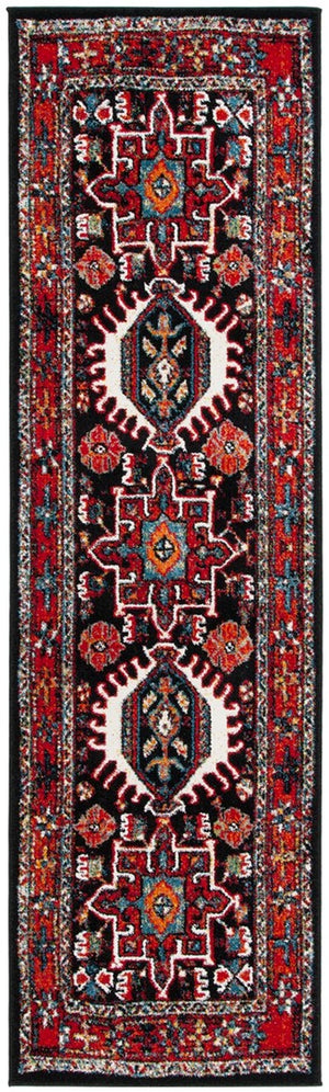 Safavieh Vintage Hamadan 229 Power Loomed Traditional Rug Red / Black 9' x 12'