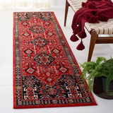 Safavieh Vintage Hamadan 230 Power Loomed Traditional Rug Red / Black 9' x 12'