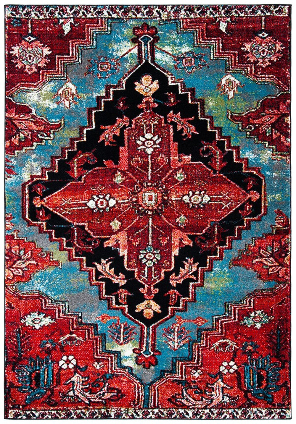 Safavieh Vintage Hamadan 248 Power Loomed Polypropylene Transitional Rug VTH248M-9