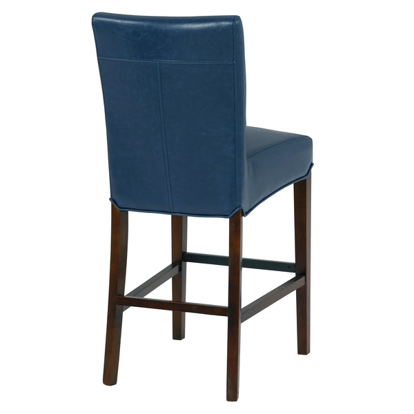 Milton Counter Stool - Elegant Bonded Leather Design with Sturdy Birch Frame and Contemporary Style