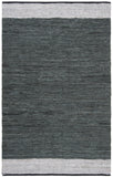 Vintage Leather 201 Hand Woven Leather and Cotton Rug