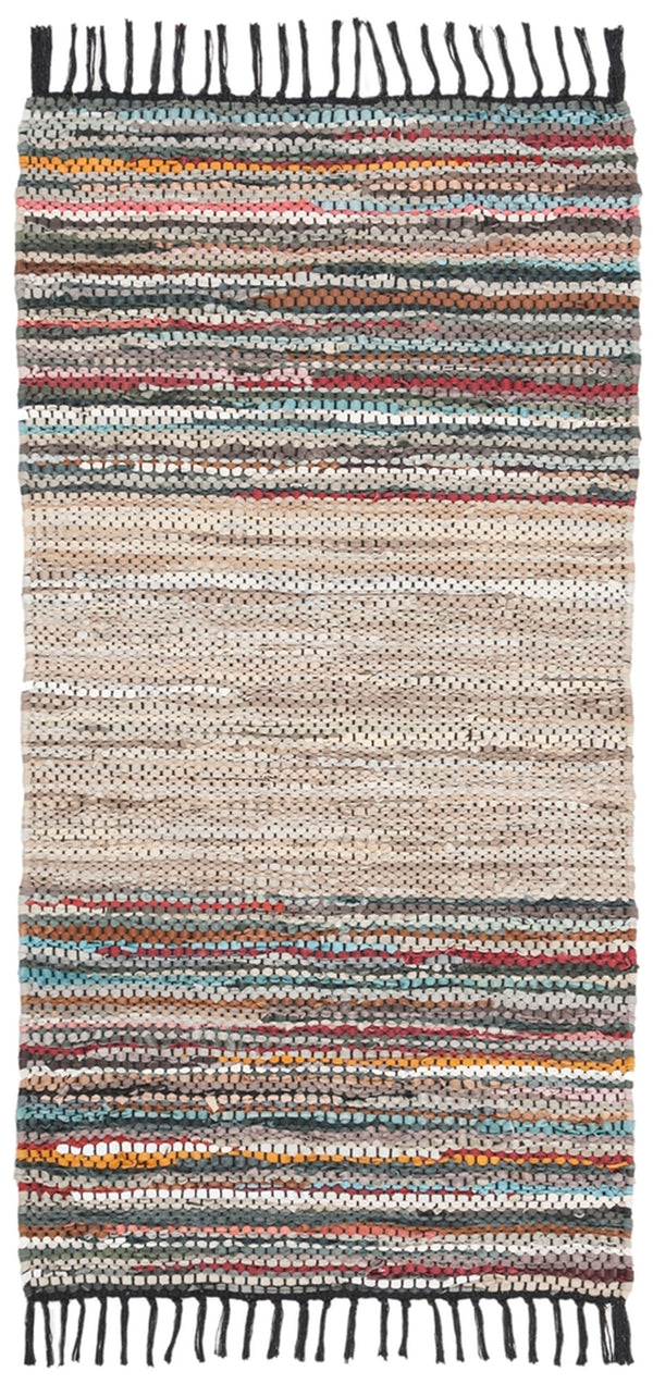 Safavieh Vintage Leather 202 Hand Woven Leather and Cotton Rug VTL202H-4R