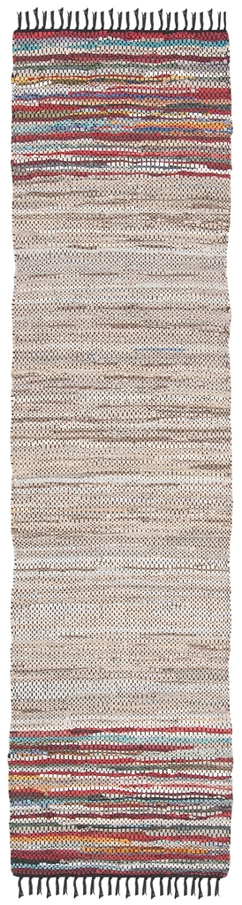 Safavieh Vintage Leather 202 Hand Woven Leather and Cotton Rug VTL202H-4R