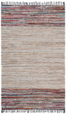 Vintage Leather 202 Hand Woven Leather and Cotton Rug