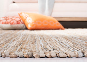 Safavieh Vintage Leather 203 Hand Woven Leather, Jute, And Cotton Rug VTL203B-4R