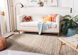 Safavieh Vintage Leather 203 Hand Woven Leather, Jute, And Cotton Rug VTL203B-4R