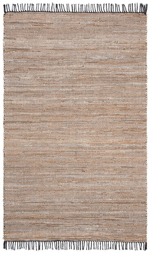 Safavieh Vintage Leather 203 Hand Woven Leather, Jute, And Cotton Rug VTL203B-4R