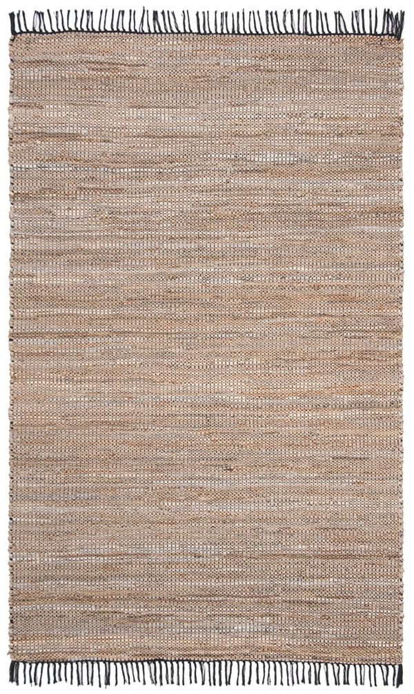 Safavieh Vintage Leather 203 Hand Woven Leather, Jute, And Cotton Rug VTL203B-4R