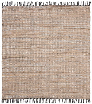 Safavieh Vintage Leather 203 Hand Woven Leather, Jute, And Cotton Rug VTL203B-4R