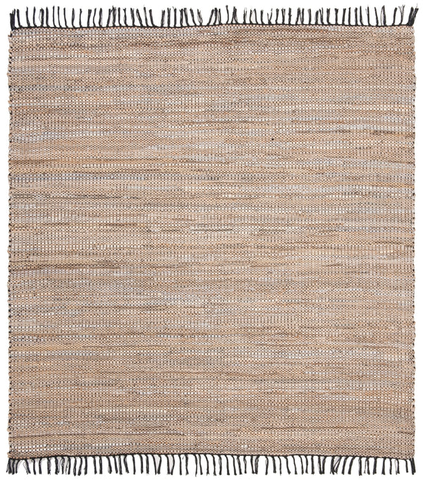 Safavieh Vintage Leather 203 Hand Woven Leather, Jute, And Cotton Rug VTL203B-4R