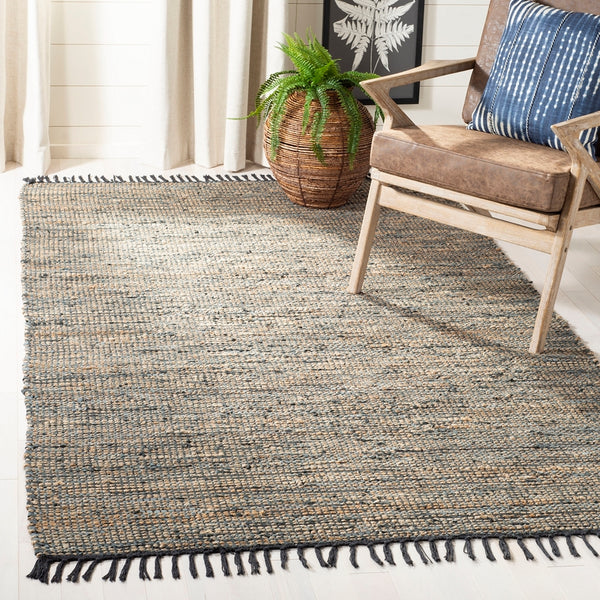 Safavieh Vintage Leather 203 Hand Woven Leather, Jute, And Cotton Rug VTL203F-4R