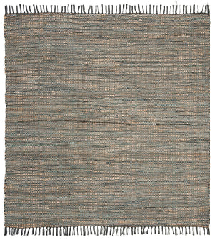 Safavieh Vintage Leather 203 Hand Woven Leather, Jute, And Cotton Rug VTL203F-4R