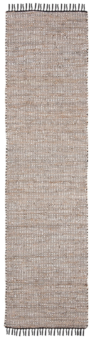 Safavieh Vintage Leather 203 Hand Woven Leather, Jute, And Cotton Rug VTL203G-4R
