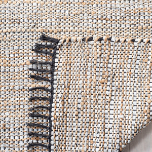 Safavieh Vintage Leather 203 Hand Woven Leather, Jute, And Cotton Rug VTL203G-4R