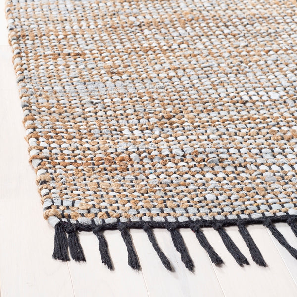 Safavieh Vintage Leather 203 Hand Woven Leather, Jute, And Cotton Rug VTL203G-4R