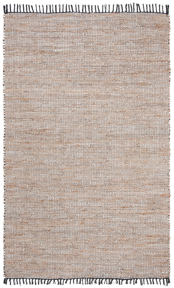Safavieh Vintage Leather 203 Hand Woven Leather, Jute, And Cotton Rug VTL203G-4R