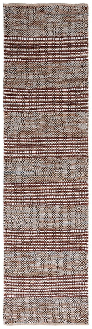 Safavieh Vintage Leather 204 Hand Woven 90% Leather And 10% Jute Rug VTL204B-8