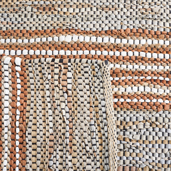 Safavieh Vintage Leather 204 Hand Woven 90% Leather And 10% Jute Rug VTL204B-8