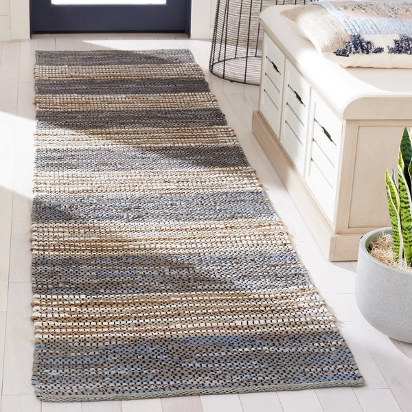 Safavieh Vintage Leather 204 Hand Woven 90% Leather And 10% Jute Rug VTL204F-8