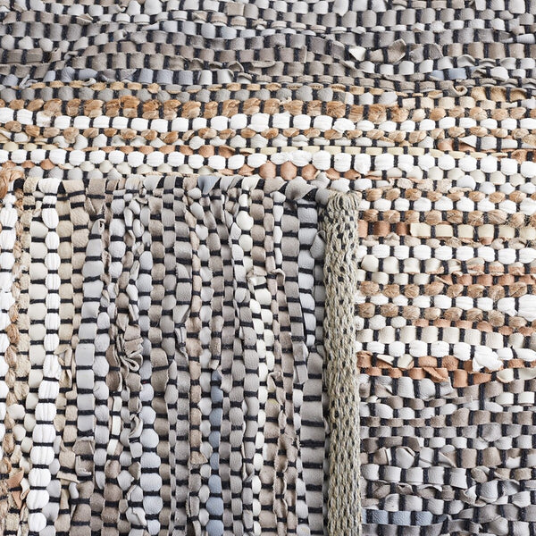 Safavieh Vintage Leather 204 Hand Woven 90% Leather And 10% Jute Rug VTL204F-8