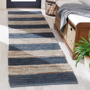 Safavieh Vintage Leather 204 Hand Woven 90% Leather And 10% Jute Rug VTL204G-8