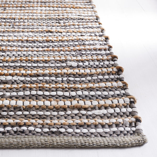 Safavieh Vintage Leather 205 Hand Woven 90% Leather And 10% Jute Rug VTL205F-8