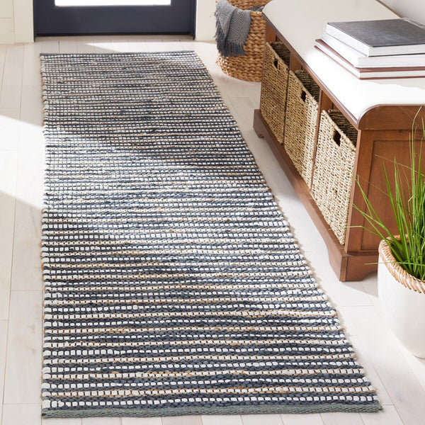 Safavieh Vintage Leather 205 Hand Woven 90% Leather And 10% Jute Rug VTL205G-8