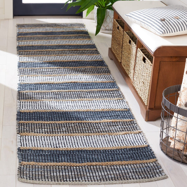 Safavieh Vintage Leather 206 Hand Woven 90% Leather And 10% Jute Rug VTL206F-8