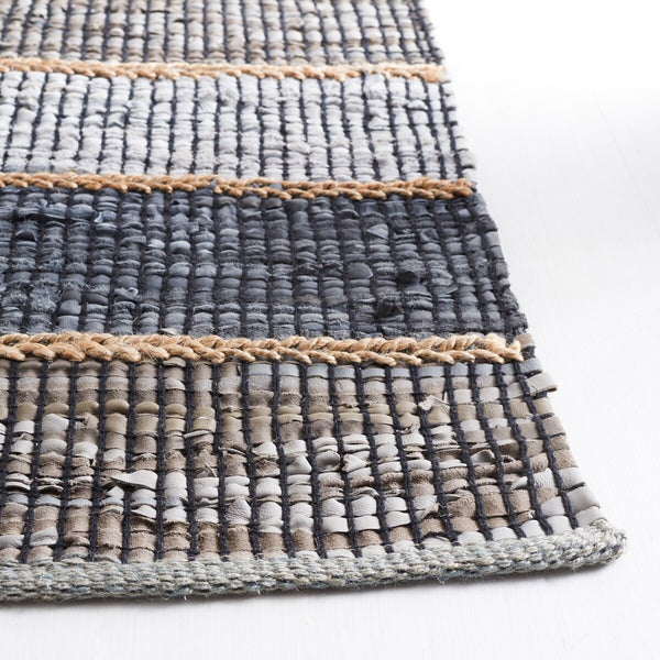 Safavieh Vintage Leather 206 Hand Woven 90% Leather And 10% Jute Rug VTL206F-8