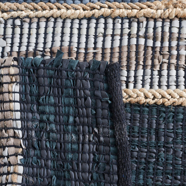 Safavieh Vintage Leather 206 Hand Woven 90% Leather And 10% Jute Rug VTL206Z-8