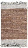 Safavieh Vintage Leather 310 Hand Woven 80% Leather and 20% Cotton Rug VTL310C-4