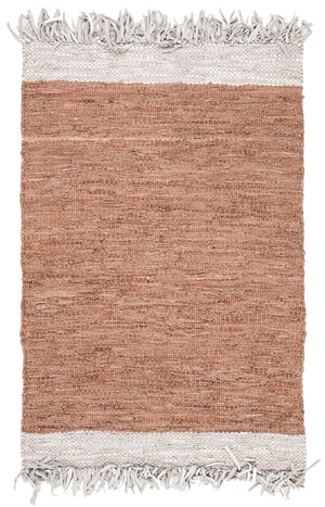 Safavieh Vintage Leather 310 Hand Woven 80% Leather and 20% Cotton Rug VTL310C-4