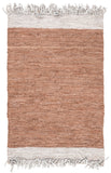 Safavieh Vintage Leather 310 Hand Woven 80% Leather and 20% Cotton Rug VTL310C-4