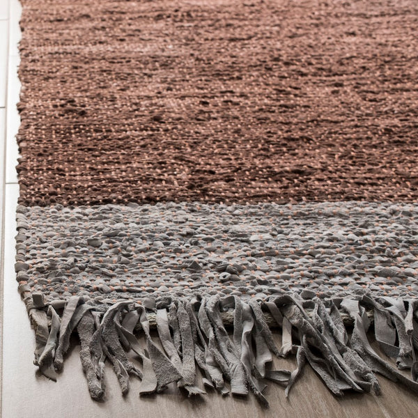 Safavieh Vintage Leather 310 Hand Woven 80% Leather and 20% Cotton Rug VTL310C-4