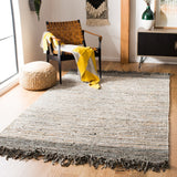 Safavieh Vintage Leather 373 Hand Woven 60% Leather 20% Cotton/and 20% Jute Rug VTL373A-4