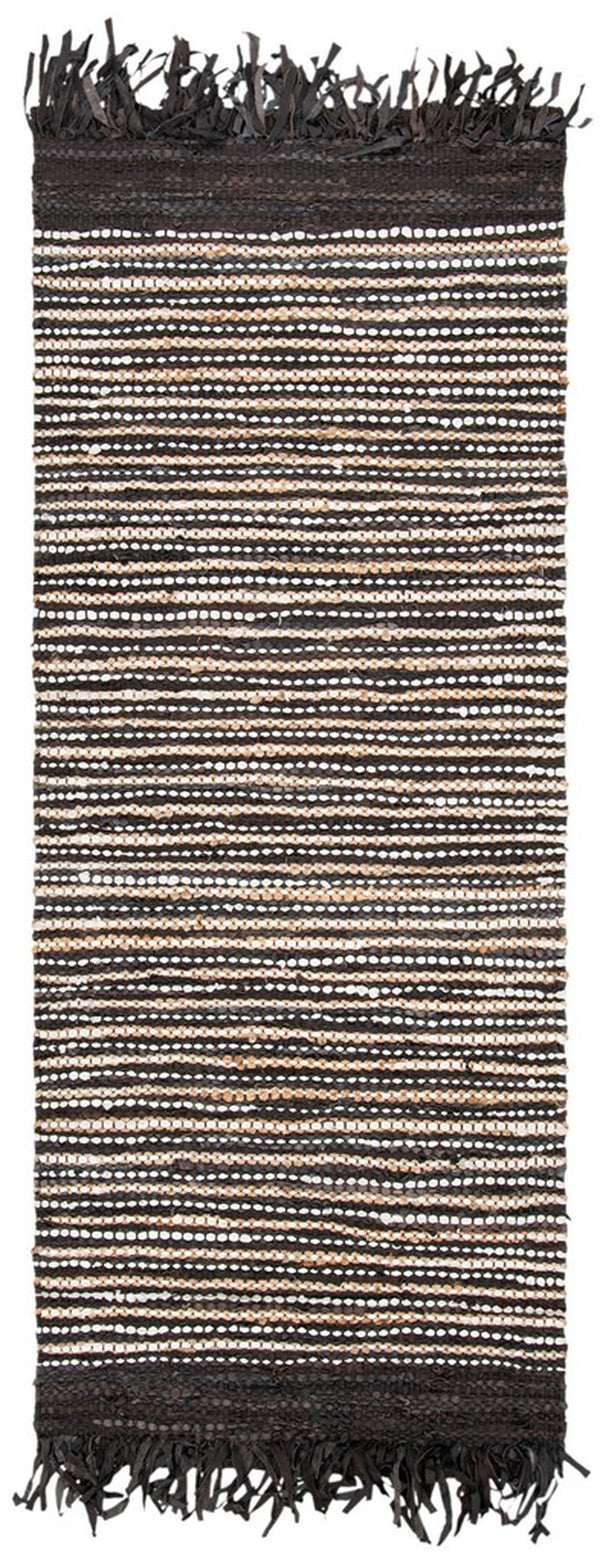 Safavieh Vintage Leather 373 Hand Woven 60% Leather 20% Cotton/and 20% Jute Rug VTL373C-4